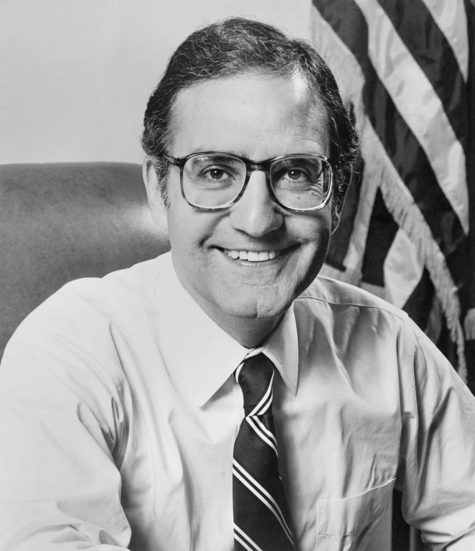 Portrait of George J. Mitchell, the former US Senate majority leader who chaired the Northern Ireland talks that produced the Good Friday Agreement