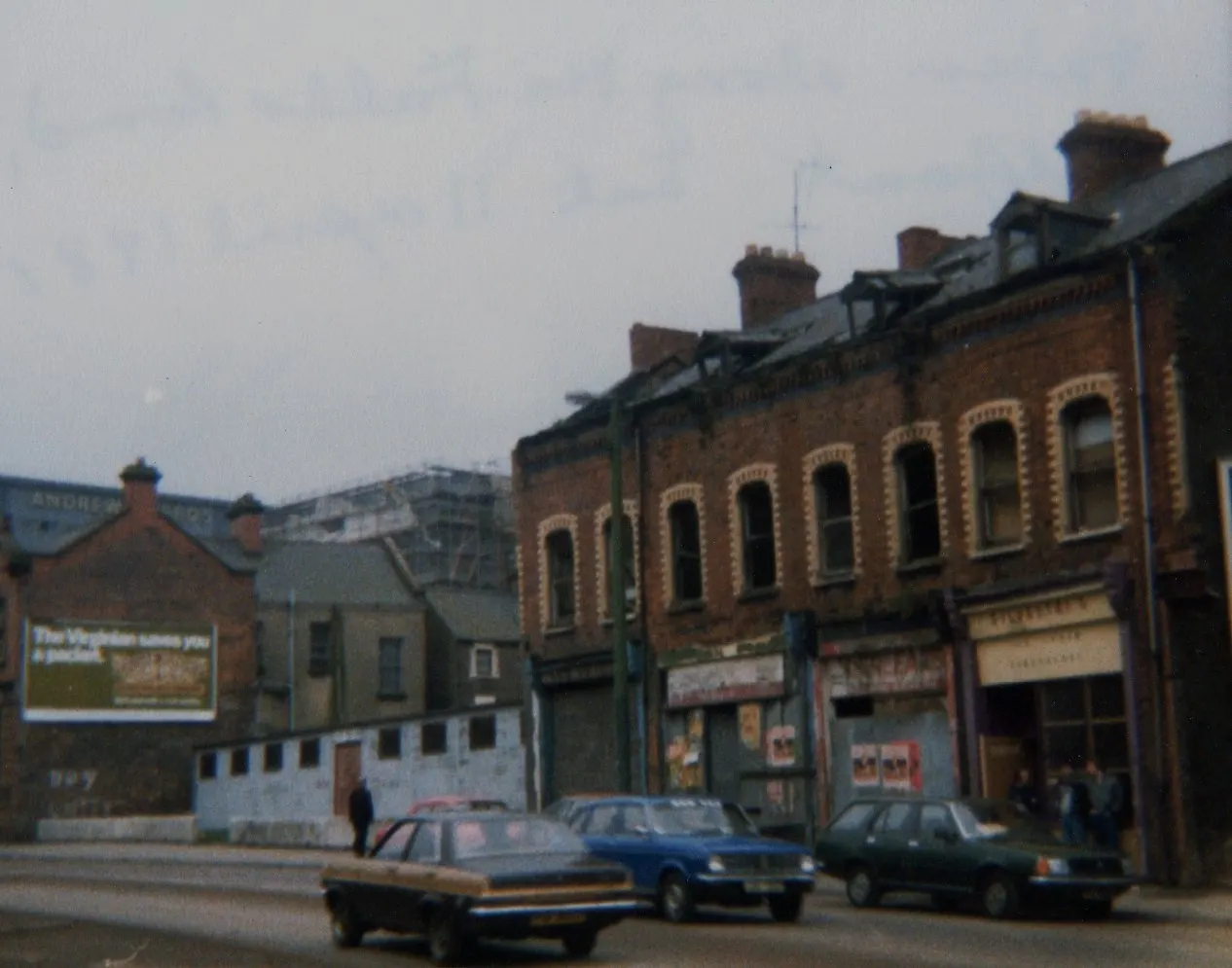 The Falls Road in nationalist West Belfast, photographed in 1981