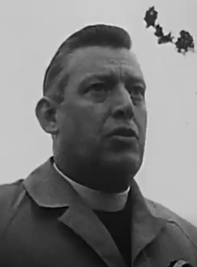 Photograph of Ian Paisley in 1970, the unionist leader who opposed the 1998 Agreement and became First Minister in 2007